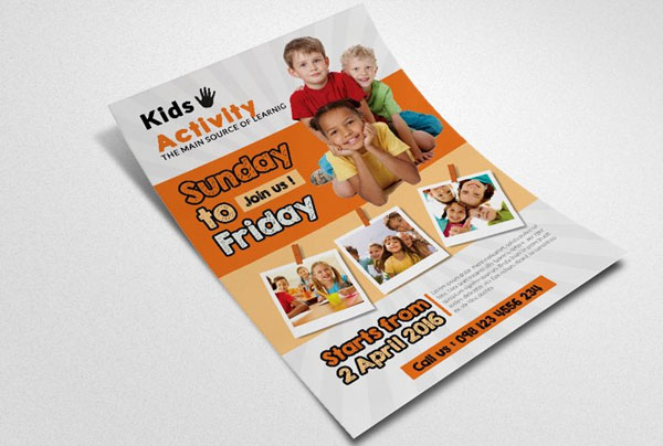 Kindergarten Junior School Flyer Template