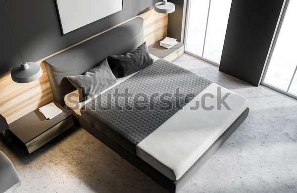 King Size Bed Mattress Mockup