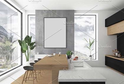 Kitchen Poster Mockup