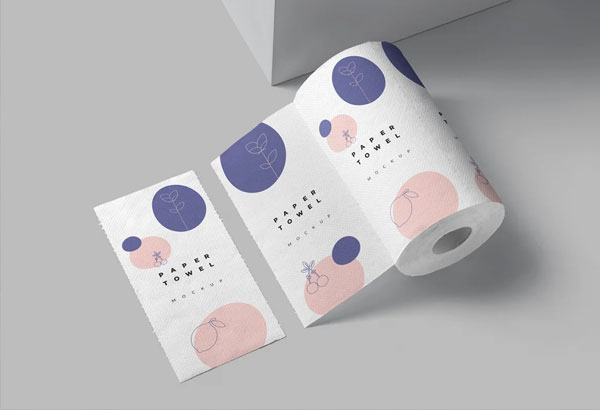 Kitchen Tissue Paper Roll Mockups