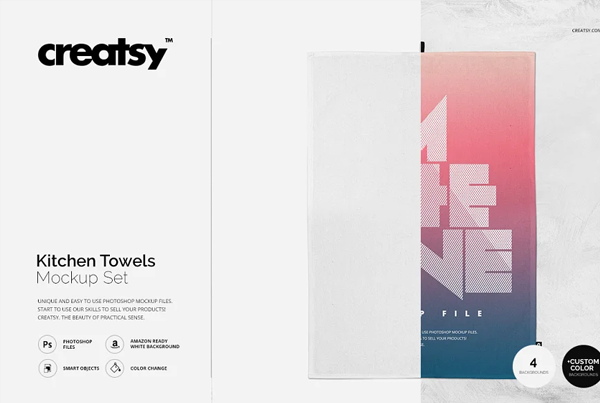 Kitchen Towels Mockup Set