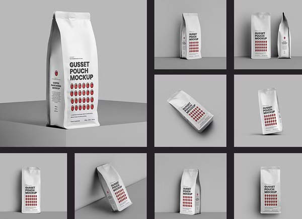 Kraft Paper Coffee Bag Mock up