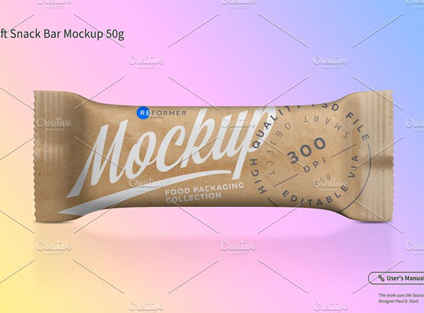 Kraft Snack Bar Mockup