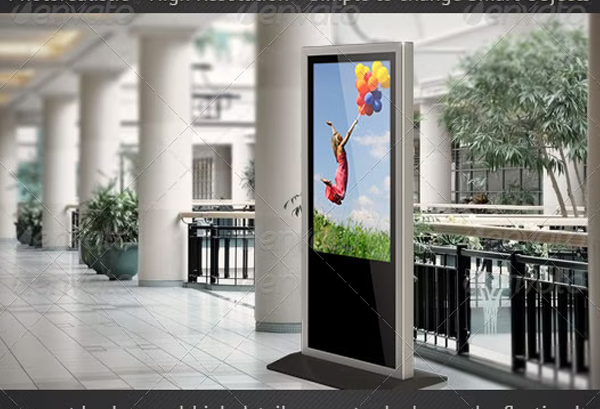 LCD Display Stand Mockup