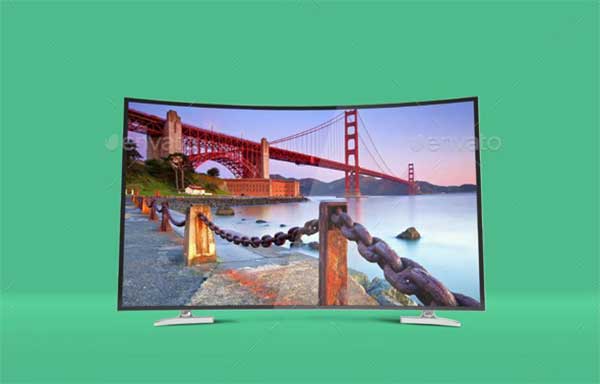 LED TV Mock-Up Template