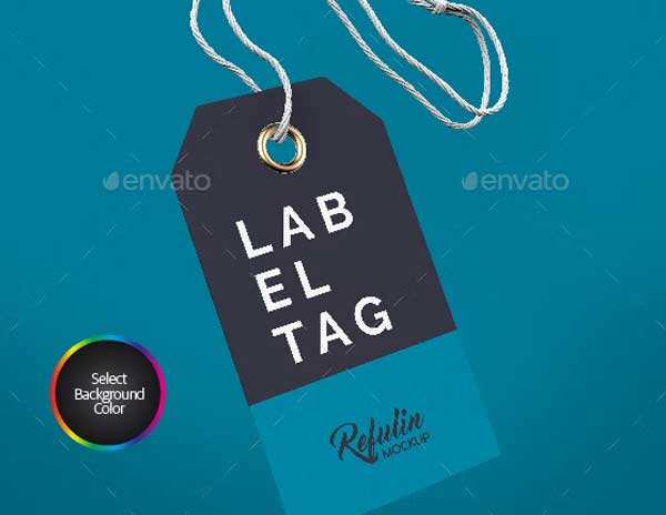 Label Tag Mockup Template