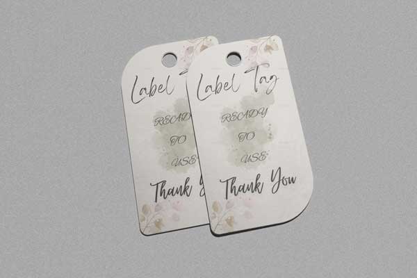 Label Tags Mockups Template