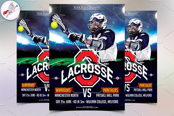 Lacrosse Game or Camp Flyer Templates