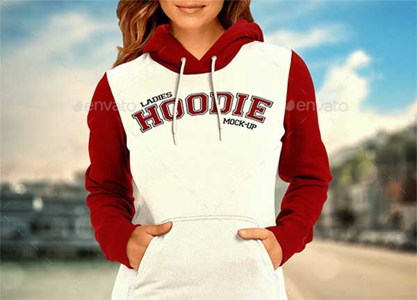 Ladies Hoodie Mockup