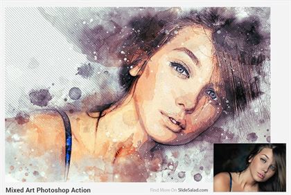 Lady Art Photoshop Action