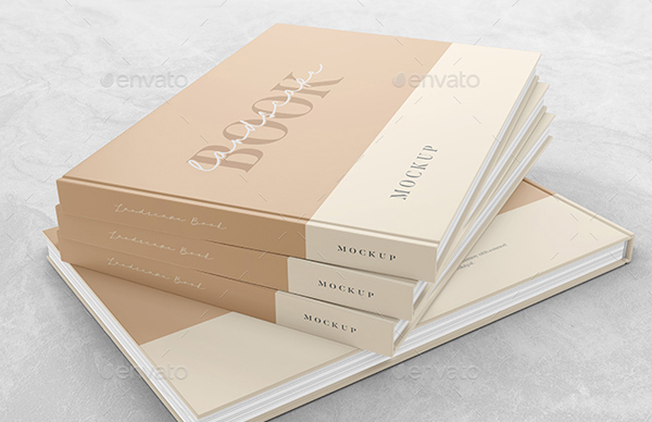 Landscape Book Mockup