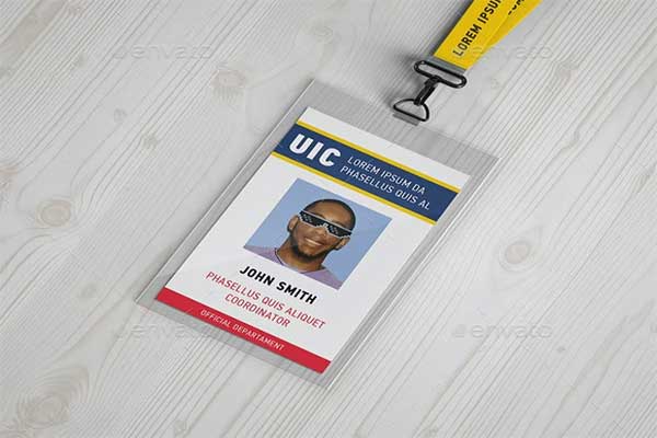 Lanyard Badge Mockup