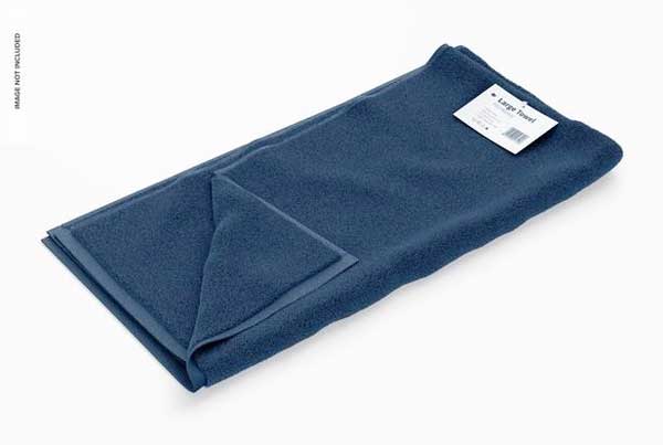 Large Towel Mockup Free Psd