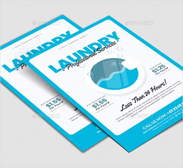 Laundry Flyer Design