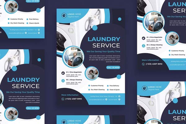 Laundry Service Flyer Download