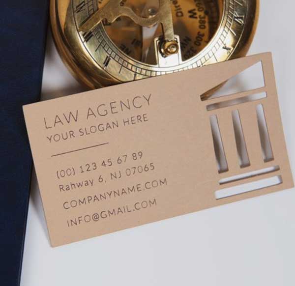 Law Agency Business Card Template