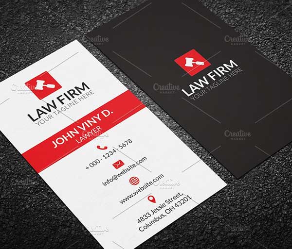 Law Business Card  Templates