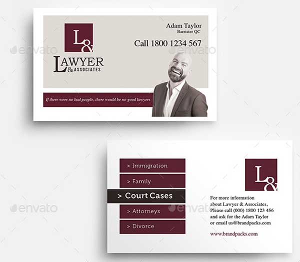 Law Firm Business Card Template