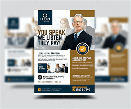 Law Firm and Legal Services Flyer Templates