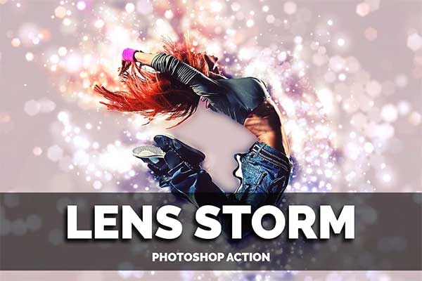 Lens Storm Photoshop Action