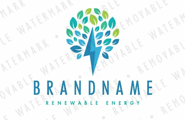 Lightning Tree Logo Design