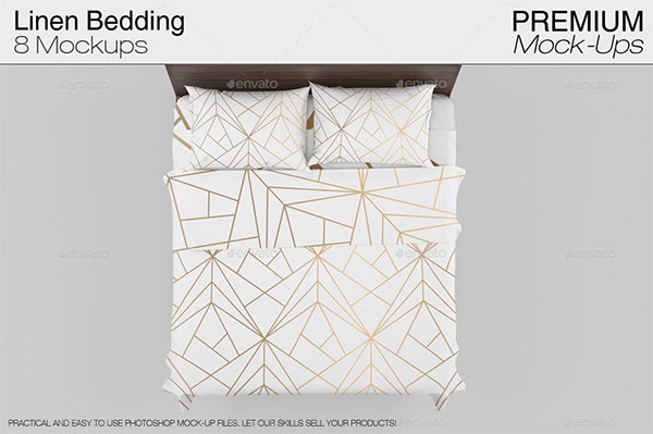Linen Bedding Mockup