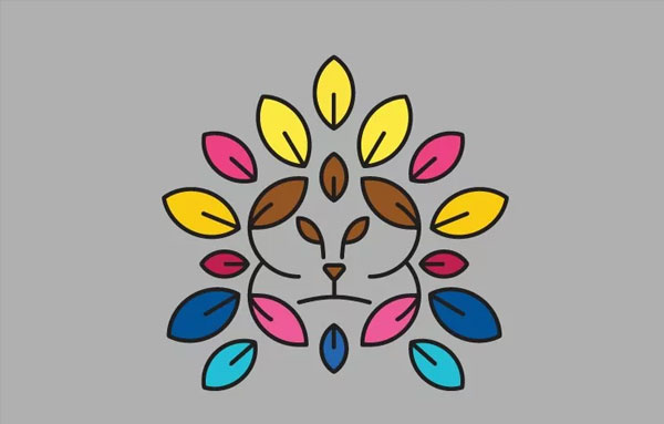 Lion Leaf Logo Templates