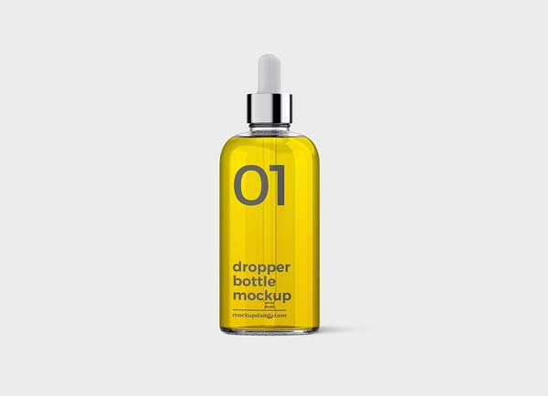 Liquid Fill Dropper Bottle Mockups