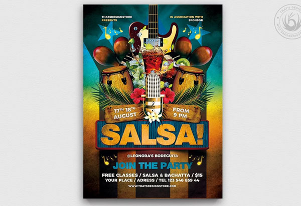Live Salsa Flyer Templates