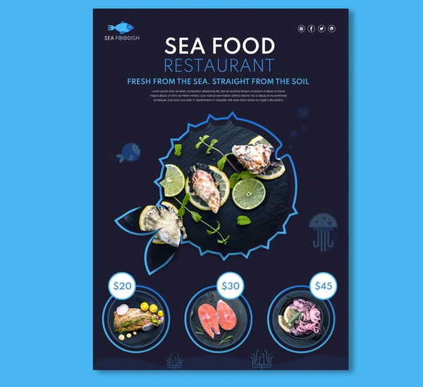 Lobster Concept Flyer Template