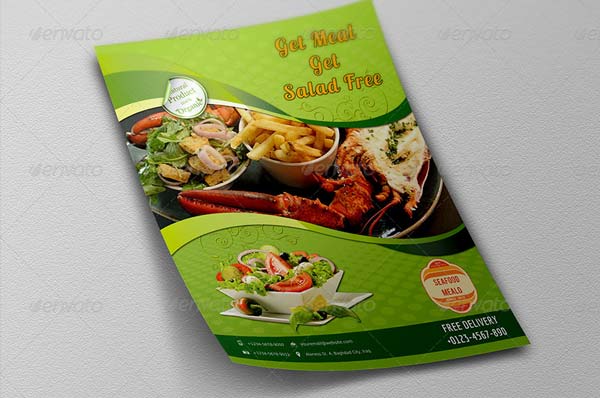 Lobster Seafood Flyer Printable Template