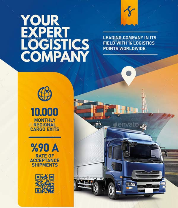 Logistics Advertising Flyer Templates