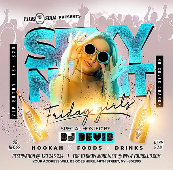 Lords And Ladies Flyer Template