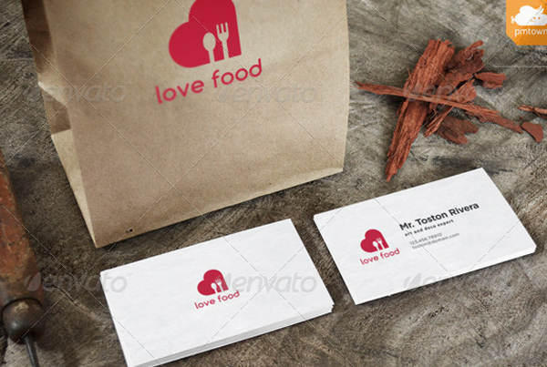 Love Food Logo Template