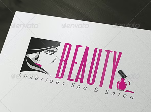 Luxurious Beauty Spa & Salon Logo Template