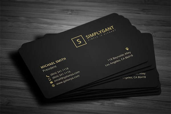 Luxurious Gold Business Cards