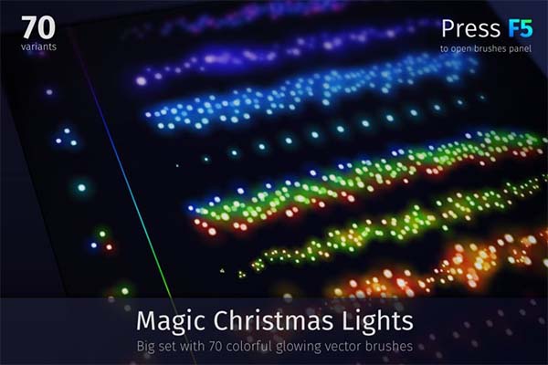 Christmas Lights Brush Set
