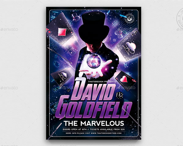 Magic Performer Flyer Template