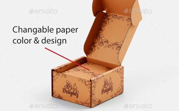 Mailing Carton Box Mockup