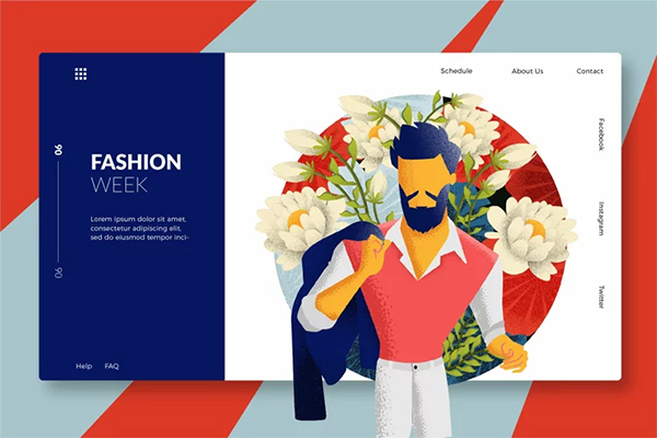 Male Fashion Banner & Landing Page