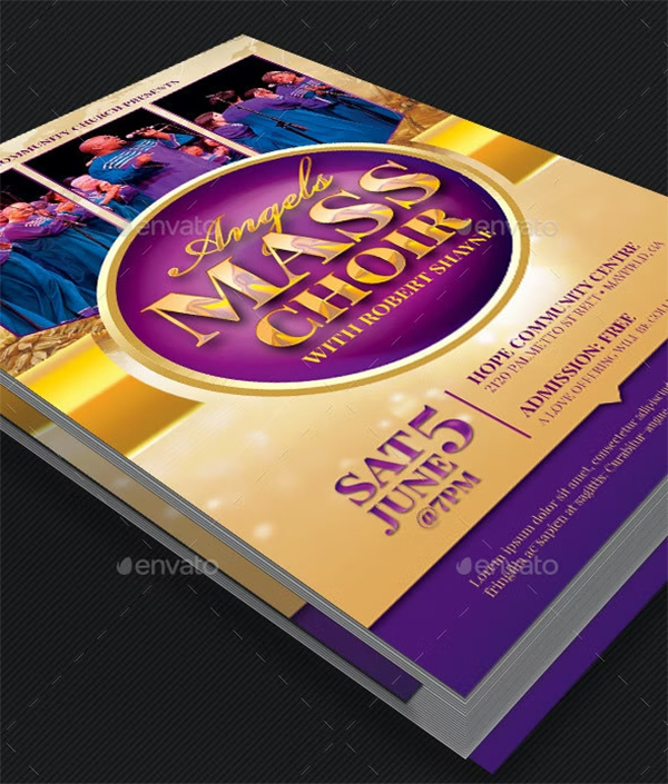 Mass Choir Concert Poster Template