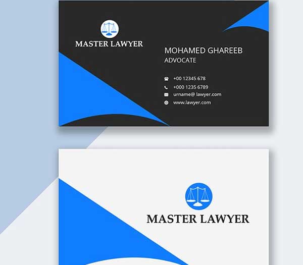 Master Lawyer Business Card Templates