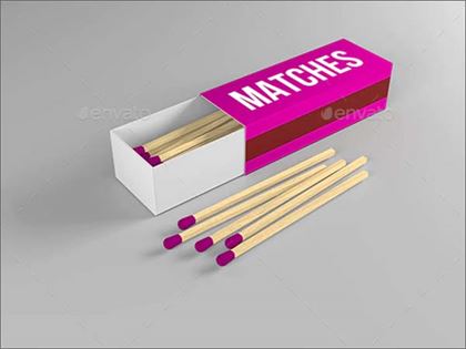 Match Box Mock-up Template