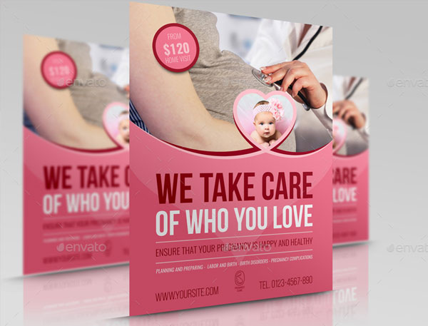 Maternity Pregnancy Flyer Template