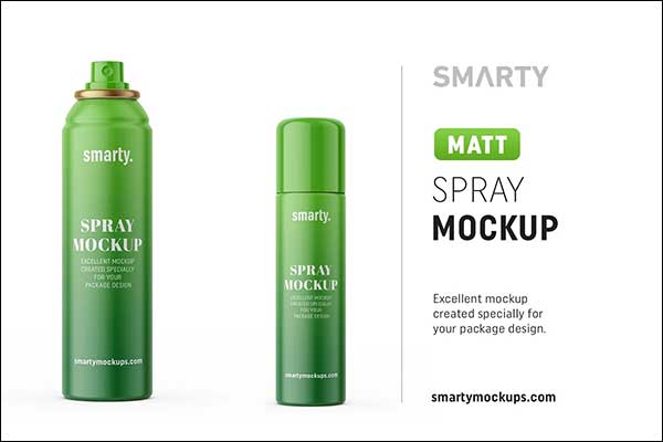 Matt Deodorant Bottle Mockup
