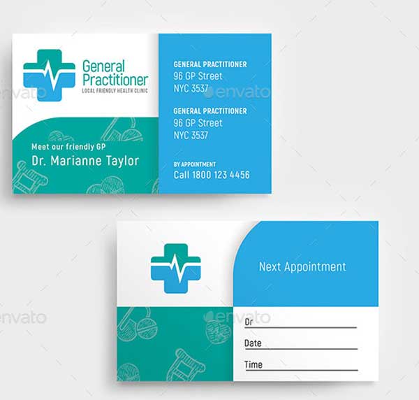 Medical Appointment Card Template