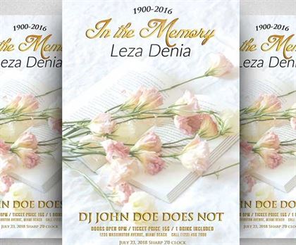 Memory Funeral Program Templates