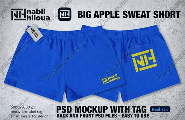 Mesh Shorts Mockup Free