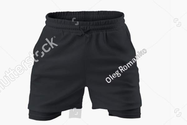 Mesh Shorts Mockup PNG Template
