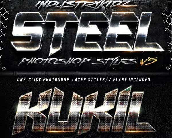 Metal Photoshop Layers Styles
